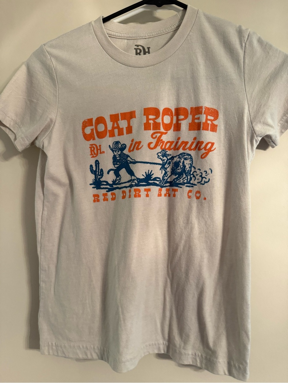 Kids Red Dirt 'Goat Roper' Graphic Tee - White